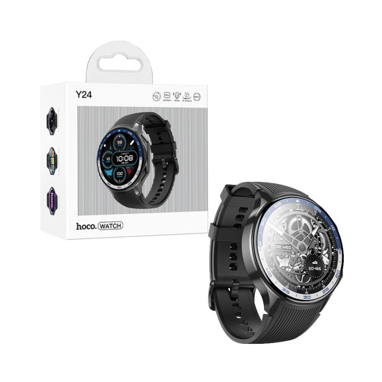 Hoco Smartwatch Y24 Amoled Smart Sports 1.43" (Call Version) Black